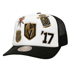 Vegas Golden Knights Mitchell & Ness Gridlock Trucker Adjustable Hat