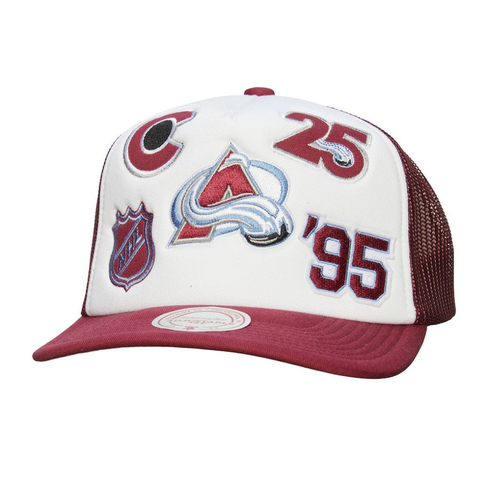 Colorado Avalanche Mitchell & Ness Gridlock Trucker Adjustable Hat