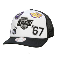 Los Angeles Kings Mitchell & Ness Gridlock Trucker Adjustable Hat