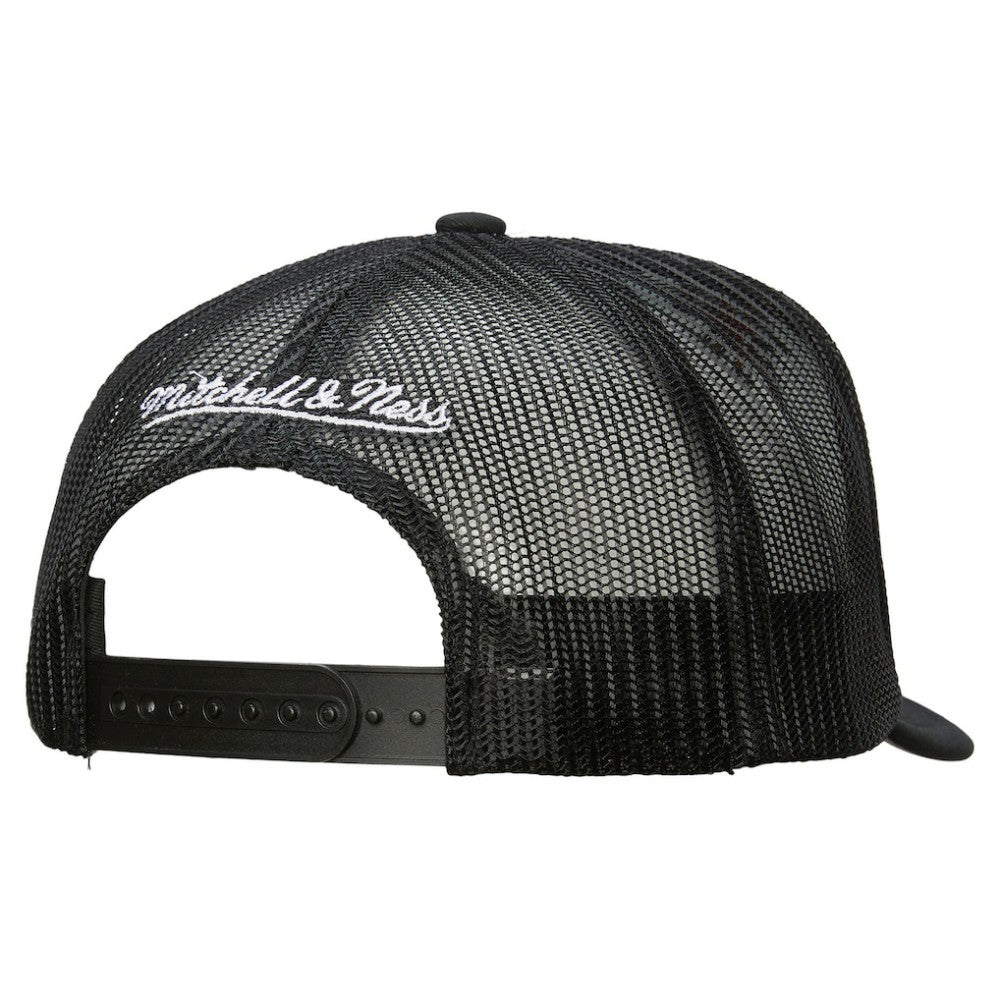 Boston Bruins Mitchell & Ness Gridlock Trucker Adjustable Hat