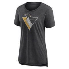Pittsburgh Penguins Women's Slow Whistle Tri-Blend T-Shirt