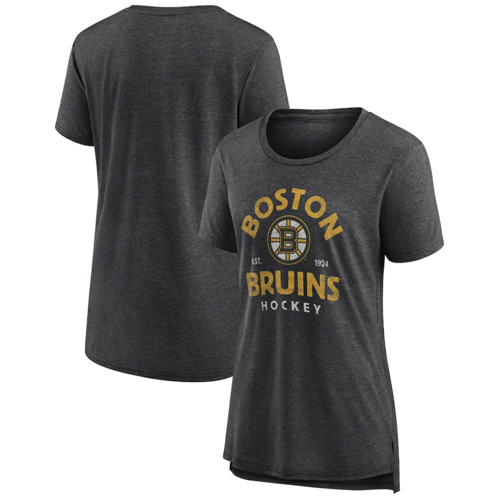 Boston Bruins Women's Vintage Arch Tri-Blend T-Shirt