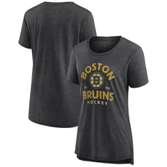 Boston Bruins Women's Vintage Arch Tri-Blend T-Shirt