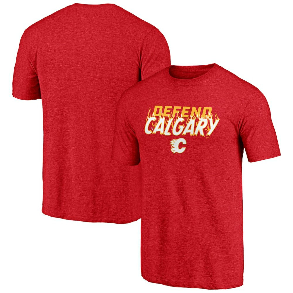 Calgary Flames Shoot to Score Tri-Blend T-Shirt