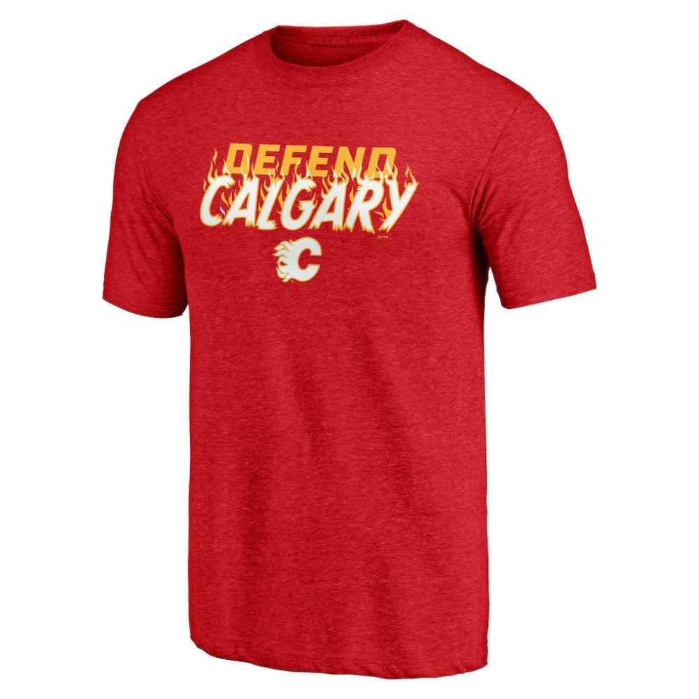 Calgary Flames Shoot to Score Tri-Blend T-Shirt