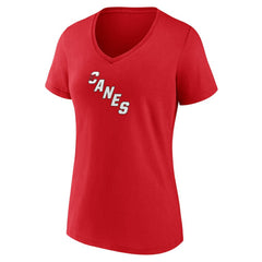 Carolina Hurricanes Women's Primary Logo V-Neck T-Shirt