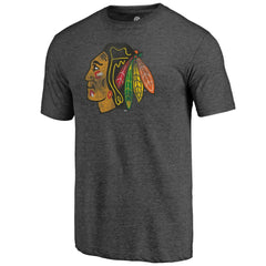 Chicago Blackhawks Distressed Tri-Blend T-Shirt