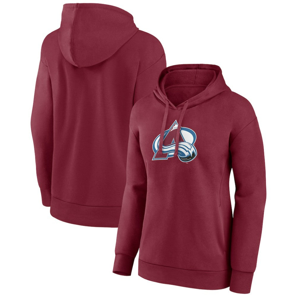 Colorado Avalanche Women's Primary Logo Pullover Hoodie