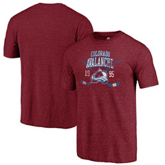 Colorado Avalanche Line Shift Tri-Blend T-Shirt