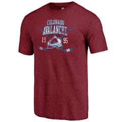 Colorado Avalanche Line Shift Tri-Blend T-Shirt