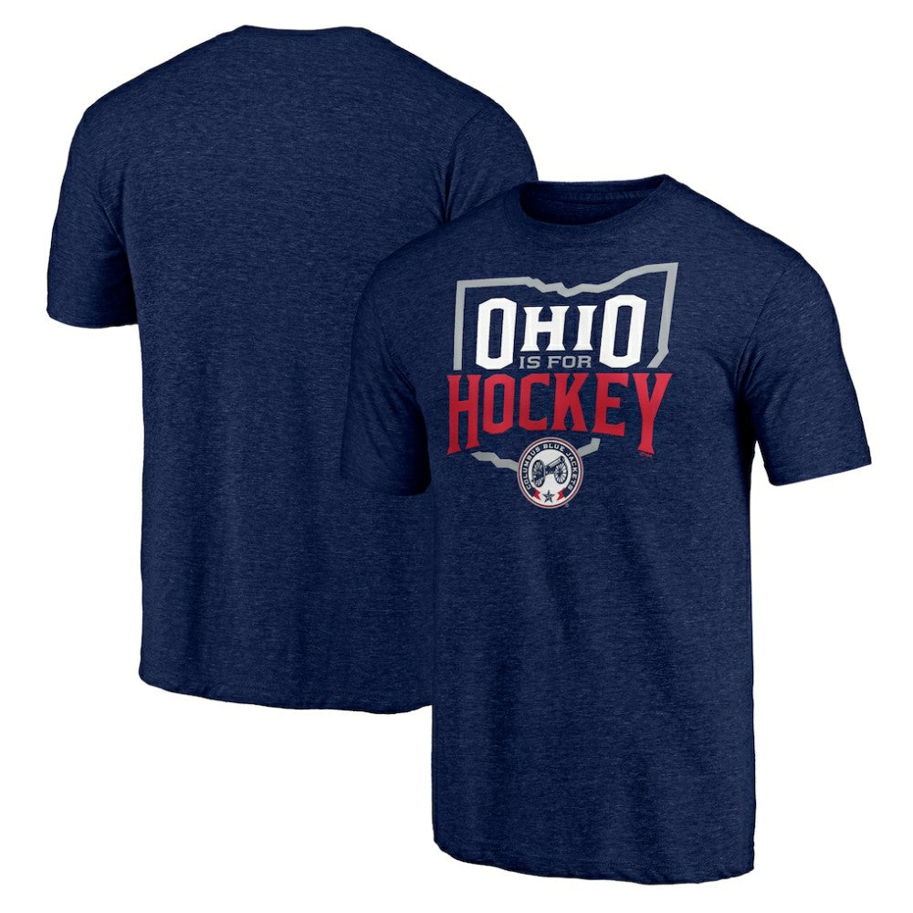 Columbus Blue Jackets Shoot to Score Tri-Blend T-Shirt