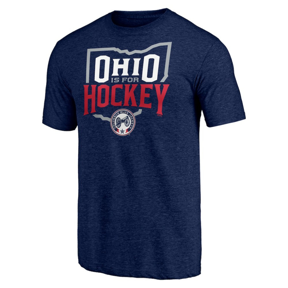 Columbus Blue Jackets Shoot to Score Tri-Blend T-Shirt