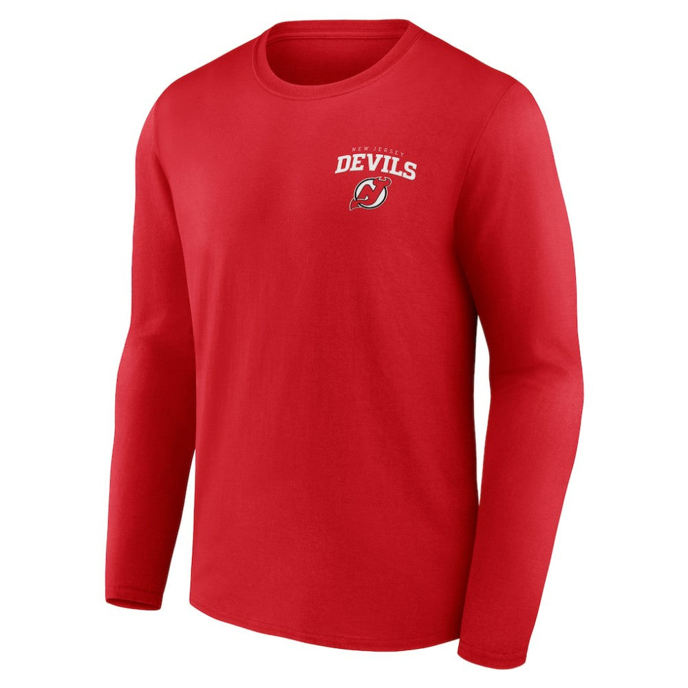 New Jersey Devils Team Lockup Long Sleeve T-Shirt