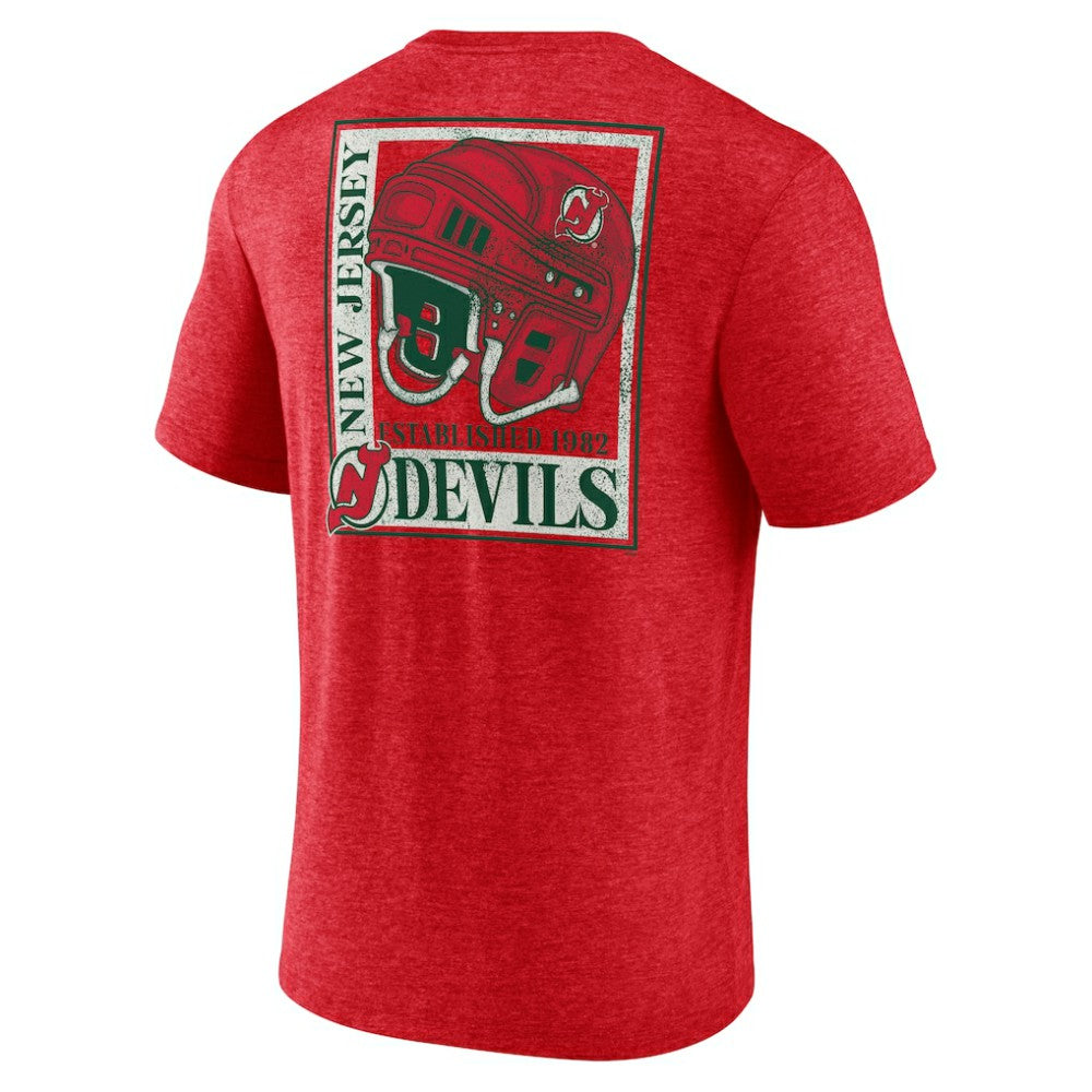 New Jersey Devils Earnest Will Tri-Blend T-Shirt