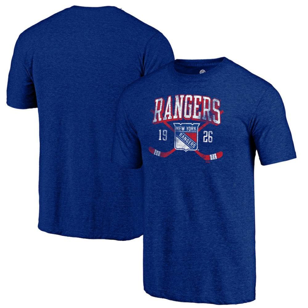 New York Rangers Line Shift Tri-Blend T-Shirt