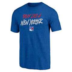 New York Rangers Shoot to Score Tri-Blend T-Shirt