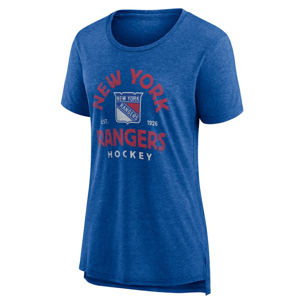 New York Rangers Women's Vintage Arch Tri-Blend T-Shirt