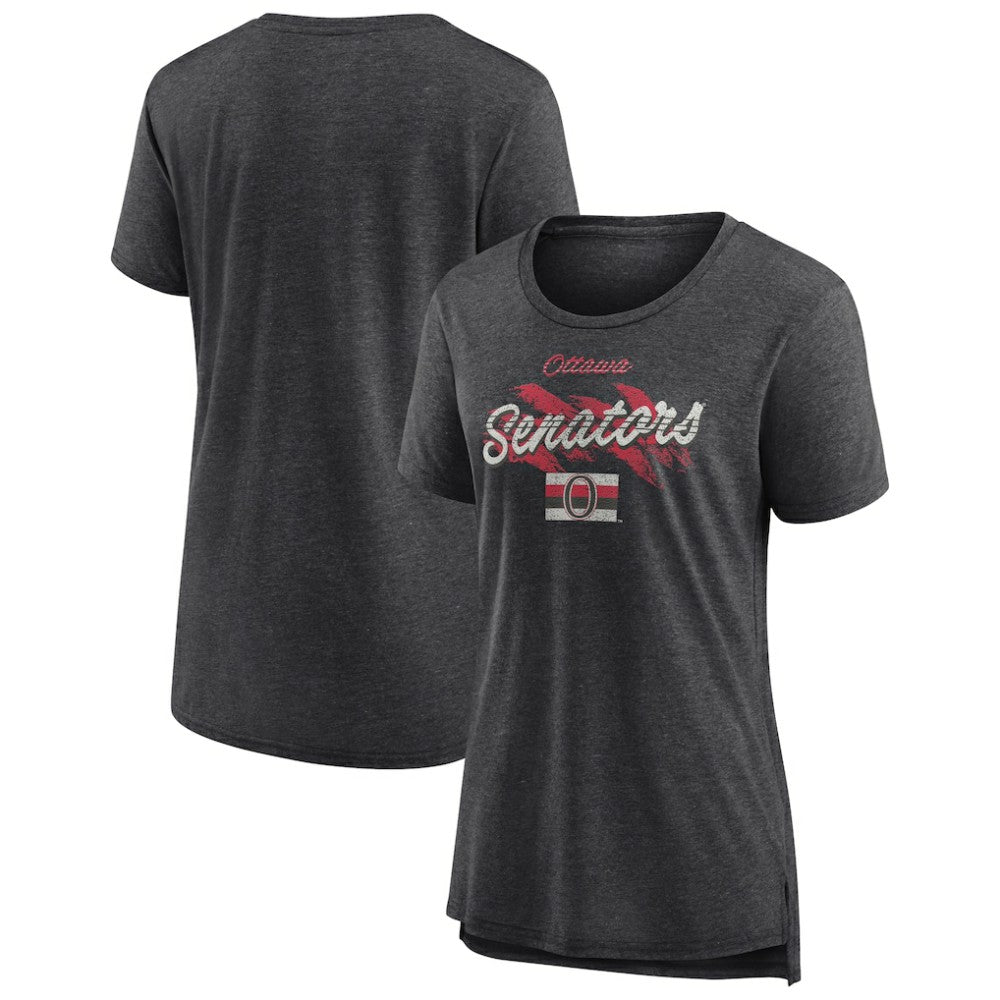 Ottawa Senators Women's Hit the Ice Tri-Blend T-Shirt