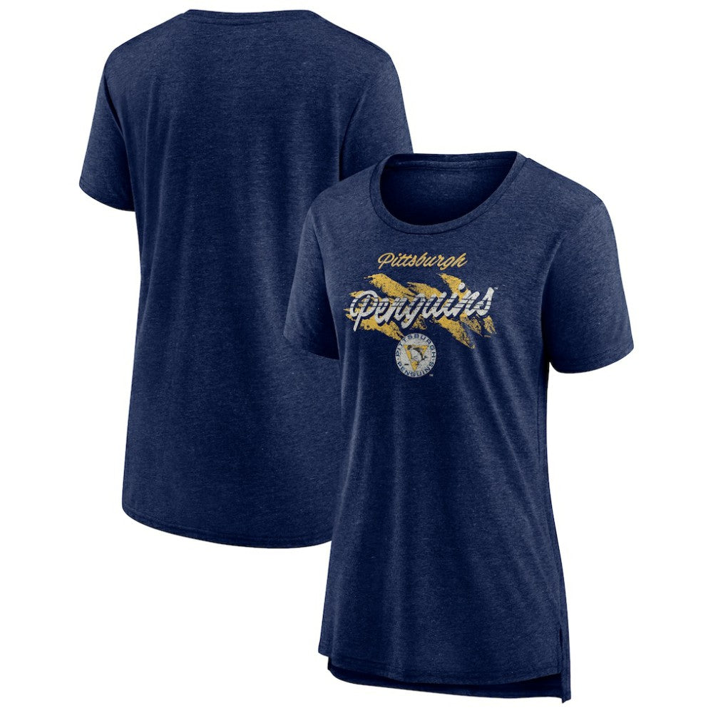 Pittsburgh Penguins Women's Hit the Ice Tri-Blend T-Shirt