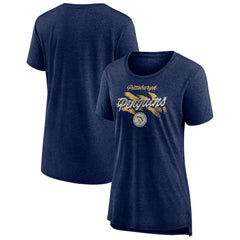 Pittsburgh Penguins Women's Hit the Ice Tri-Blend T-Shirt