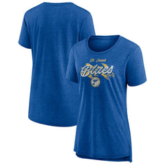 St. Louis Blues Women's Hit the Ice Tri-Blend T-Shirt