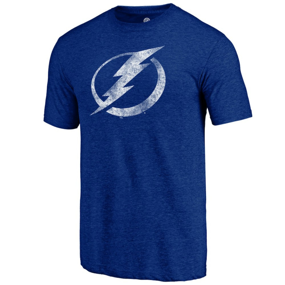 Tampa Bay Lightning Distressed Logo Tri-Blend T-Shirt