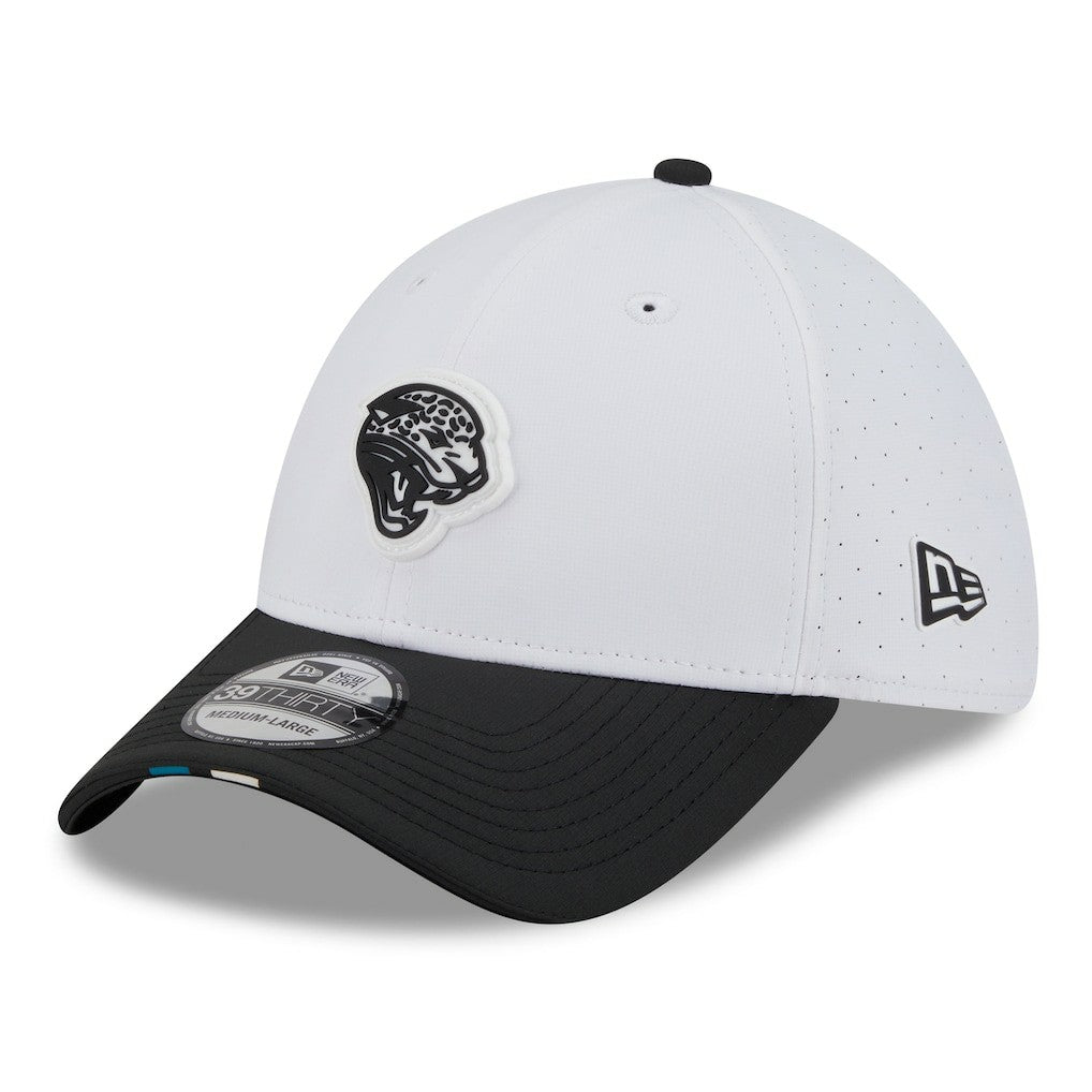 NFL Jacksonville Jaguars 2025 NFL Training Camp Throwback Logo 39THIRTY Flex Hat