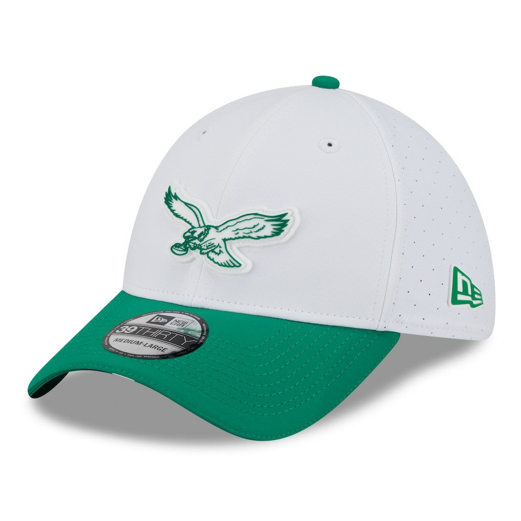 NFL Philadelphia Eagles 2025 NFL Training Camp Throwback Logo 39THIRTY Flex Hat