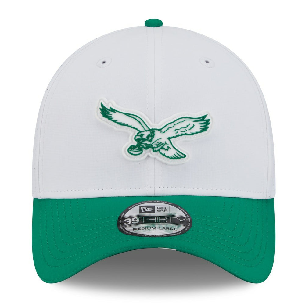 NFL Philadelphia Eagles 2025 NFL Training Camp Throwback Logo 39THIRTY Flex Hat