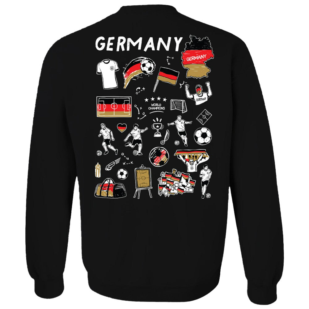 Germany National Team Vive La Fete Women's Impressions Artwork Pullover Sweatshirt / Soccer For sale
