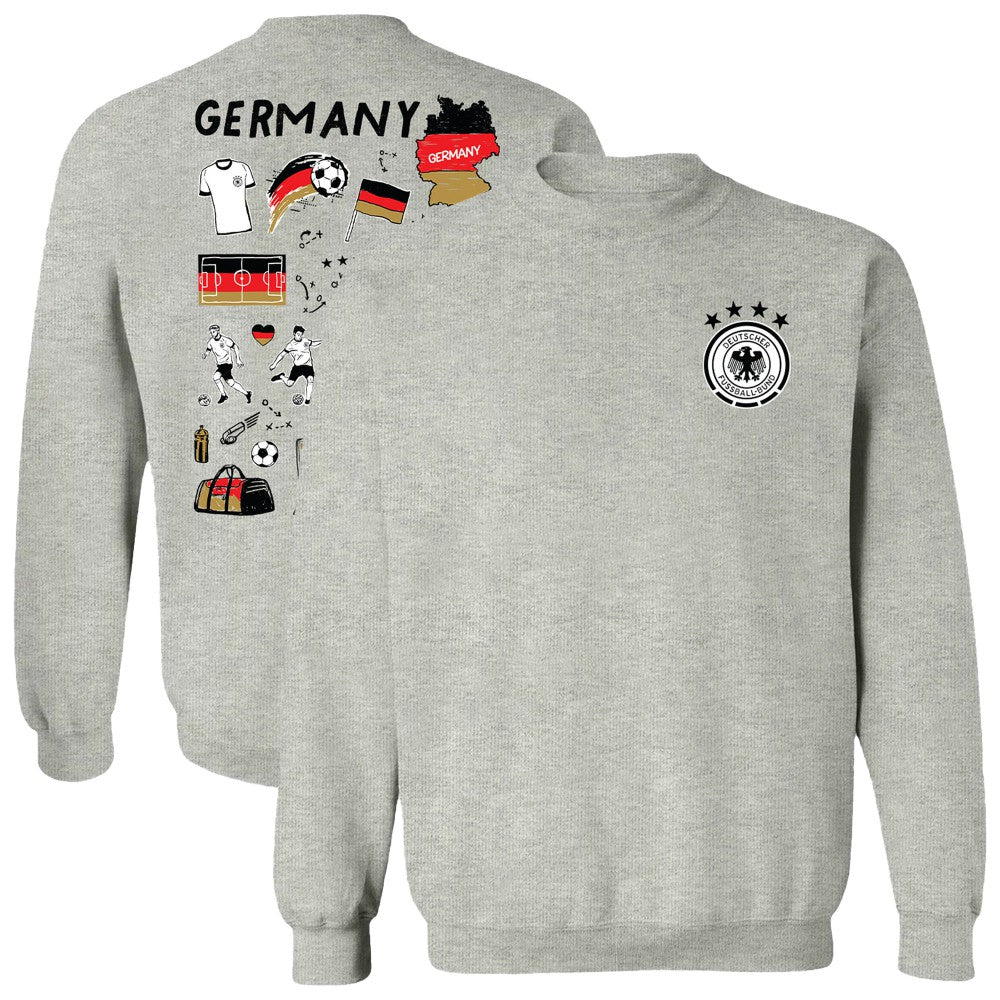 Germany National Team Vive La Fete Women's Impressions Artwork Pullover Sweatshirt / Soccer Online