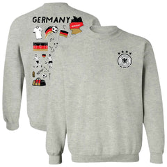 Germany National Team Vive La Fete Women's Impressions Artwork Pullover Sweatshirt / Soccer Online