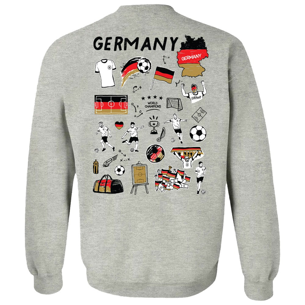 Germany National Team Vive La Fete Women's Impressions Artwork Pullover Sweatshirt / Soccer Online