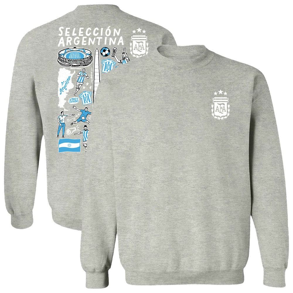 Argentina National Team Vive La Fete Women's Impressions Artwork Pullover Sweatshirt / Soccer Outlet