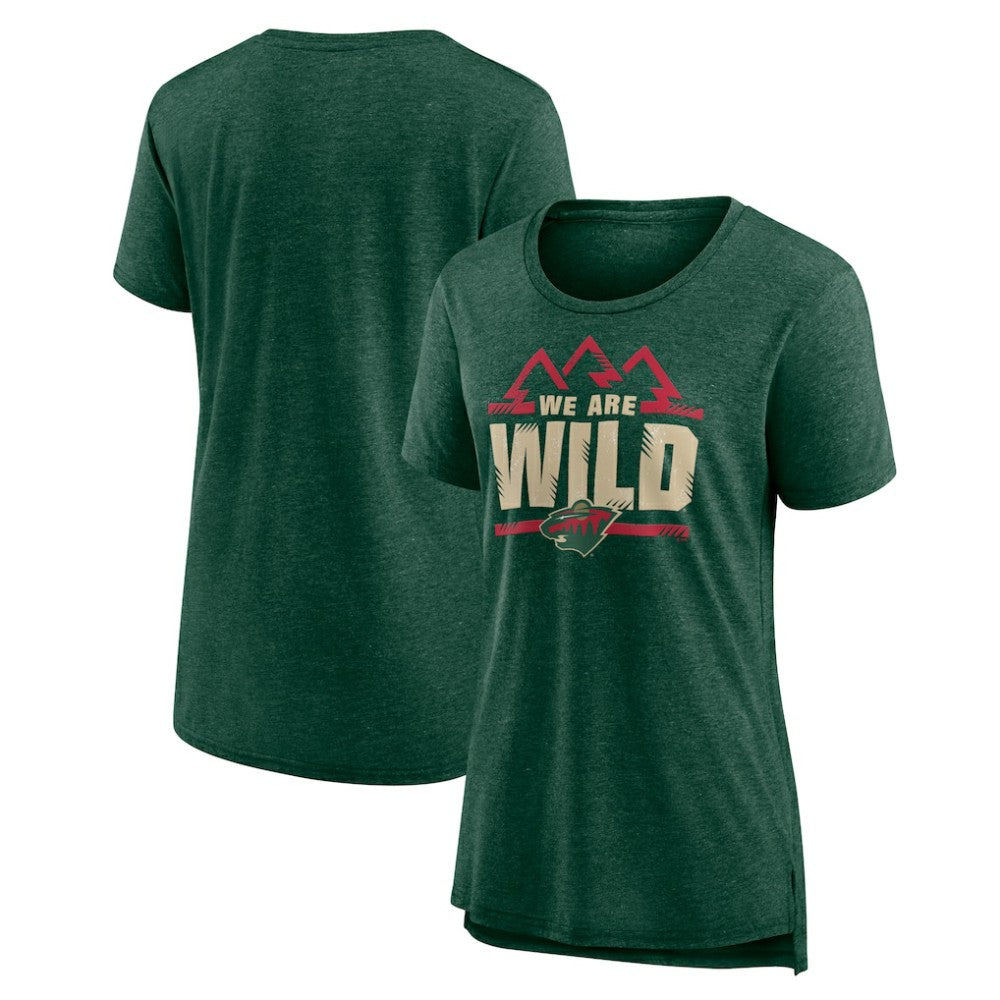 Minnesota Wild Women's Shout Out Tri-Blend T-Shirt