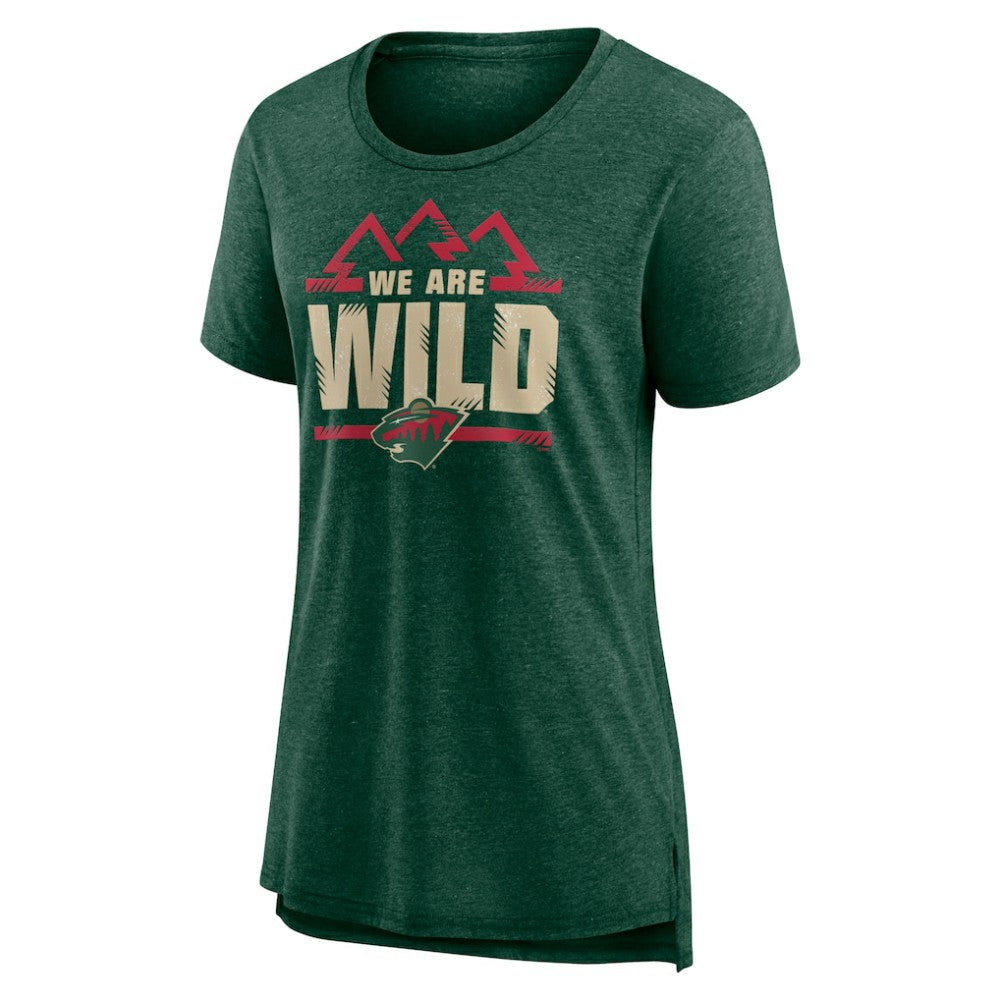 Minnesota Wild Women's Shout Out Tri-Blend T-Shirt