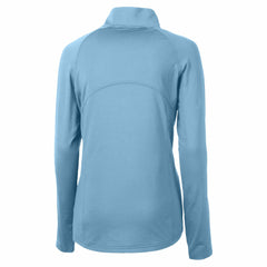 New York Mets Cutter & Buck Women's Raglan Adapt Eco Knit Stretch Recycled Half-Zip Top - Powder Blue
