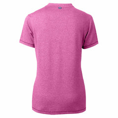 Minnesota Twins Cutter & Buck Forge Heathered Stretch Blade Top - Light Pink
