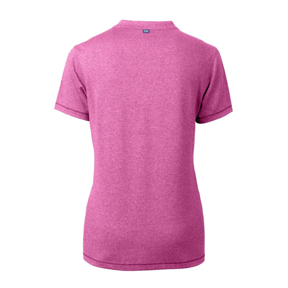 San Diego Padres Cutter & Buck Forge Heathered Stretch Blade Top - Light Pink