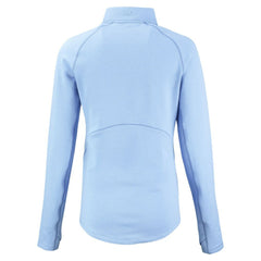 Chicago Cubs Cutter & Buck Women's Peshastin Eco Fleece Recycled Half-Zip Jacket - Heather Powder Blue