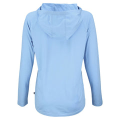 Detroit Tigers Cutter & Buck Women's Coastline Epic Comfort Eco Recycled Long Sleeve Hoodie T-Shirt - Powder Blue