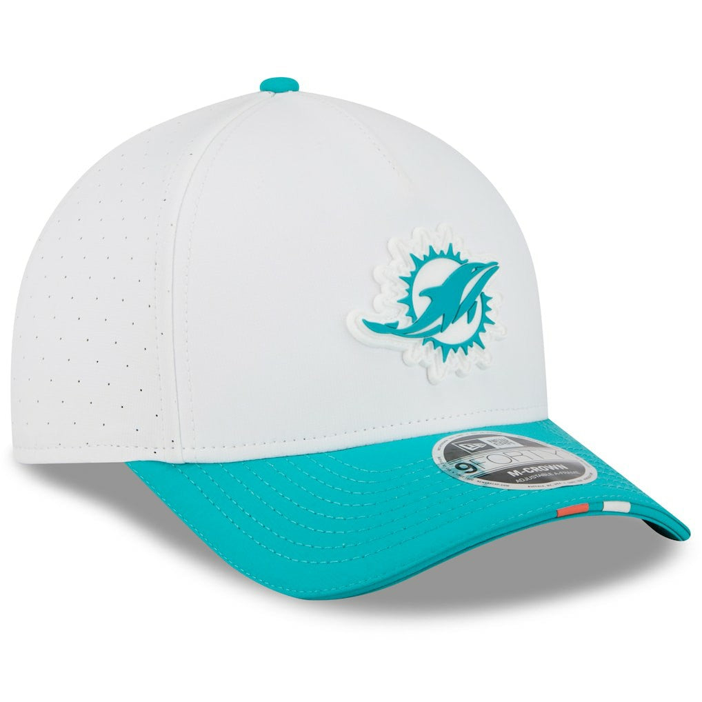 NFL Miami Dolphins Youth 2025 NFL Training Camp A-Frame 9FORTY Adjustable Hat