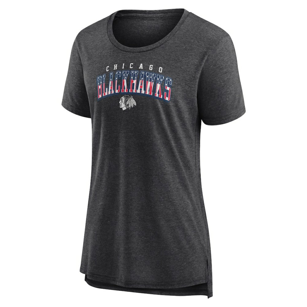 Chicago Blackhawks Women's Proud Tri-Blend T-Shirt