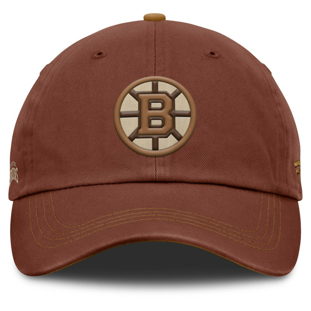 Boston Bruins Fanatics Fall Leaves Timber Adjustable Hat