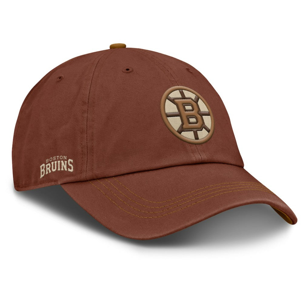 Boston Bruins Fanatics Fall Leaves Timber Adjustable Hat