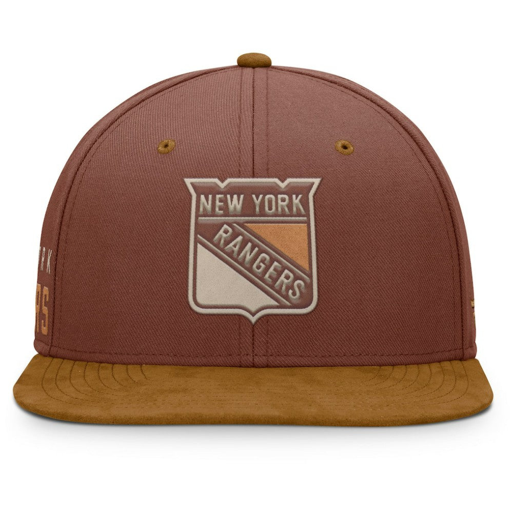 New York Rangers Fanatics Fall Leaves Acreage Snapback Hat