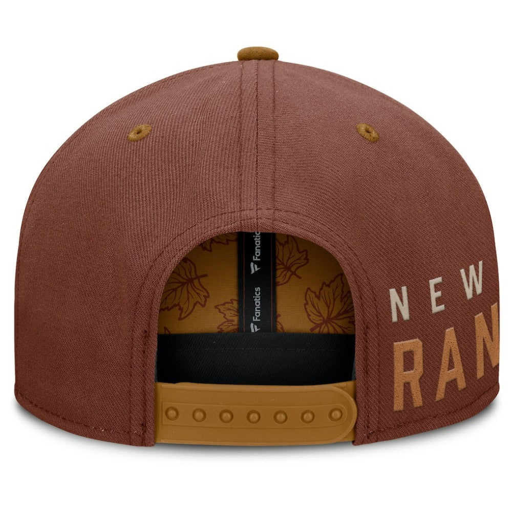 New York Rangers Fanatics Fall Leaves Acreage Snapback Hat