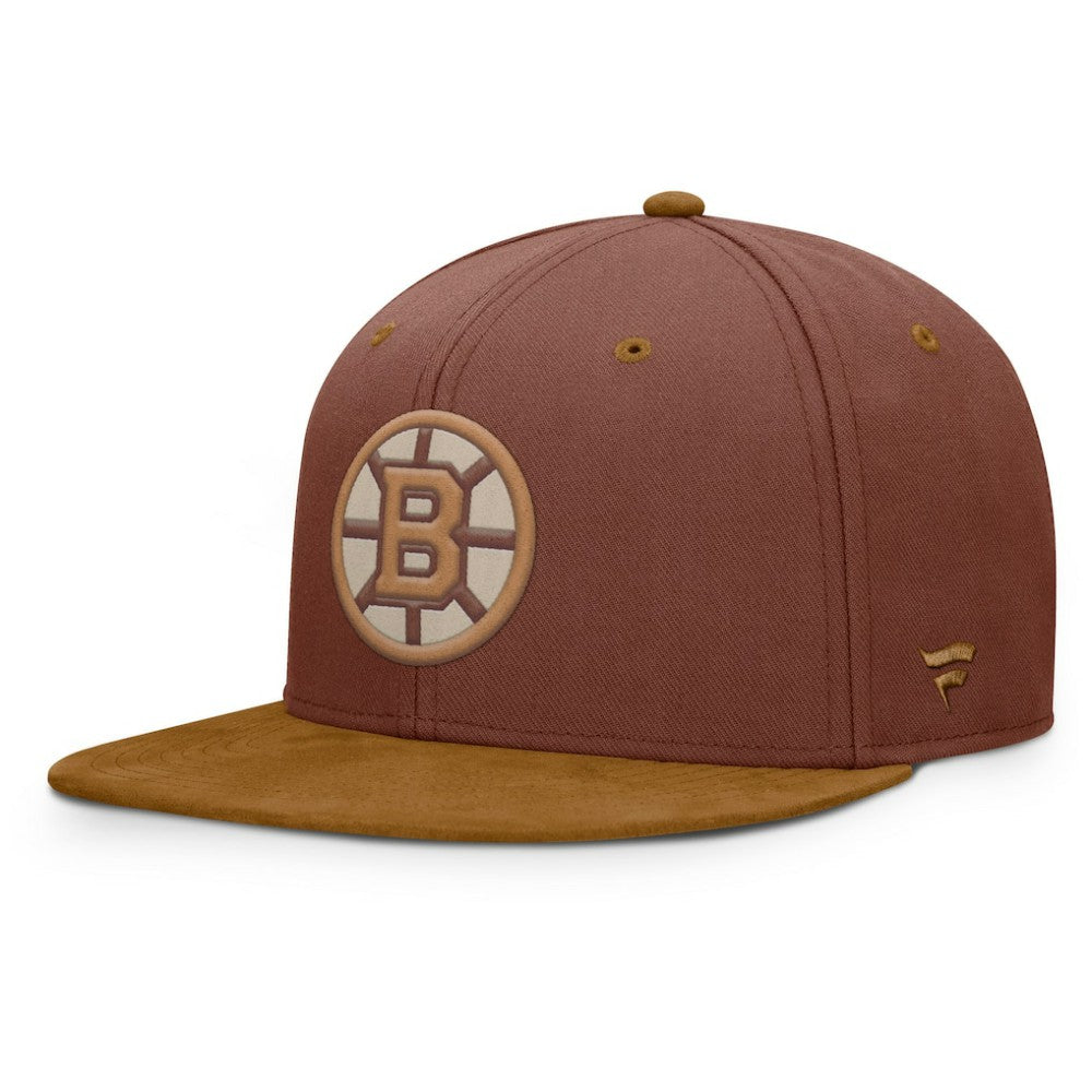 Boston Bruins Fanatics Fall Leaves Acreage Snapback Hat