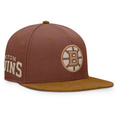 Boston Bruins Fanatics Fall Leaves Acreage Snapback Hat
