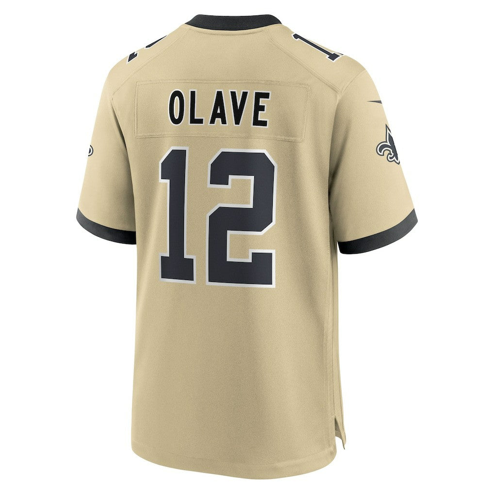NFL New Orleans Saints Chris Olave  Youth Gameday Golds Alternate Game Player Jersey